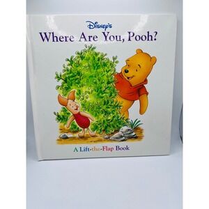 Disney's Where Are You, Pooh? A Lift-The-Flap Book Children's Books 1998 Cute